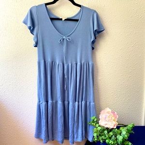 Light Blue Babydoll Dress